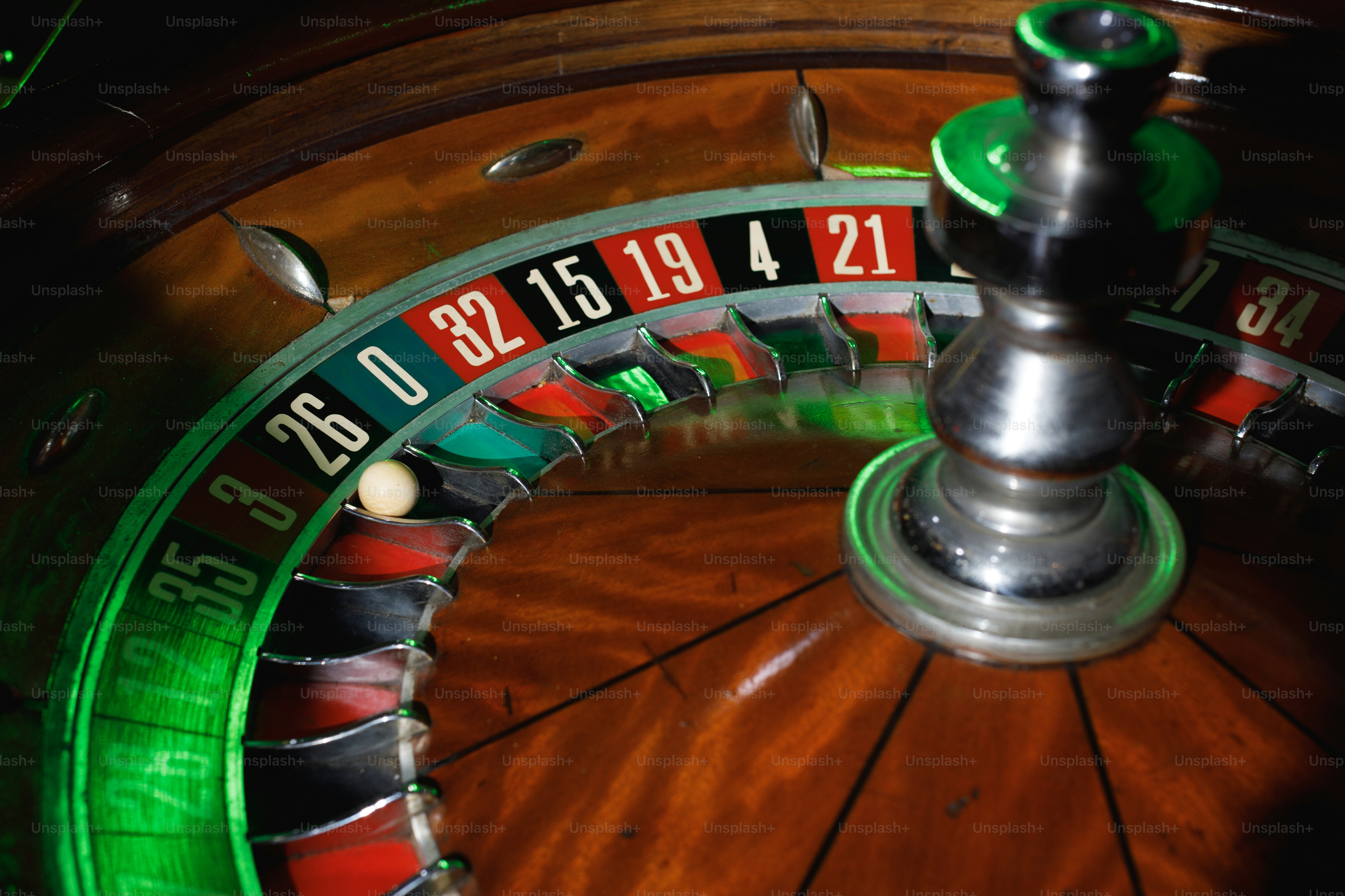 a close up of a casino rouleet